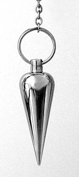 Pointer Silver Brass Dowsing Pendulum bcc - Click Image to Close