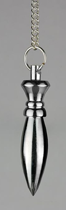 Egyptian Stainless Steel Merkhet Hematite Pendulum Dowsing hcc